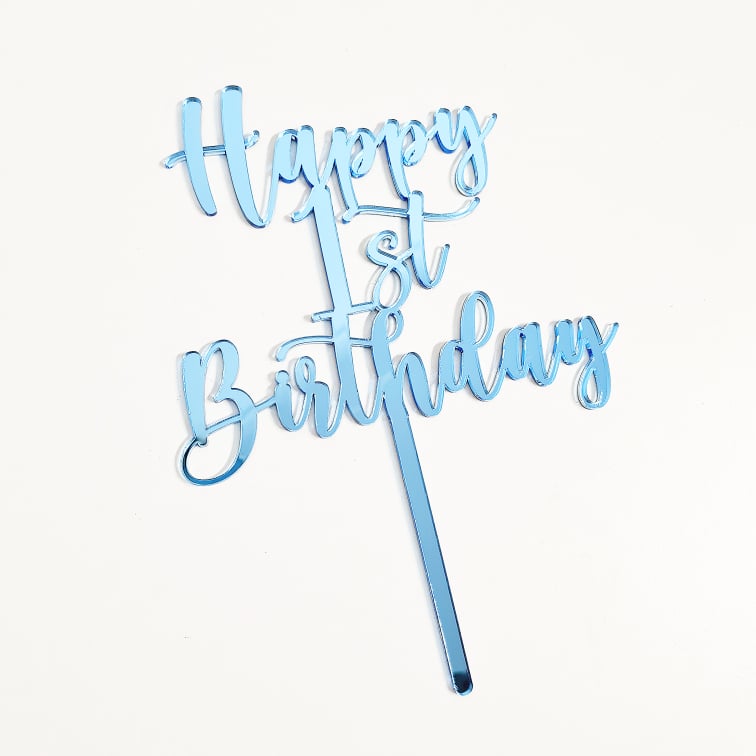 Happy 1st Birthday Cake Topper