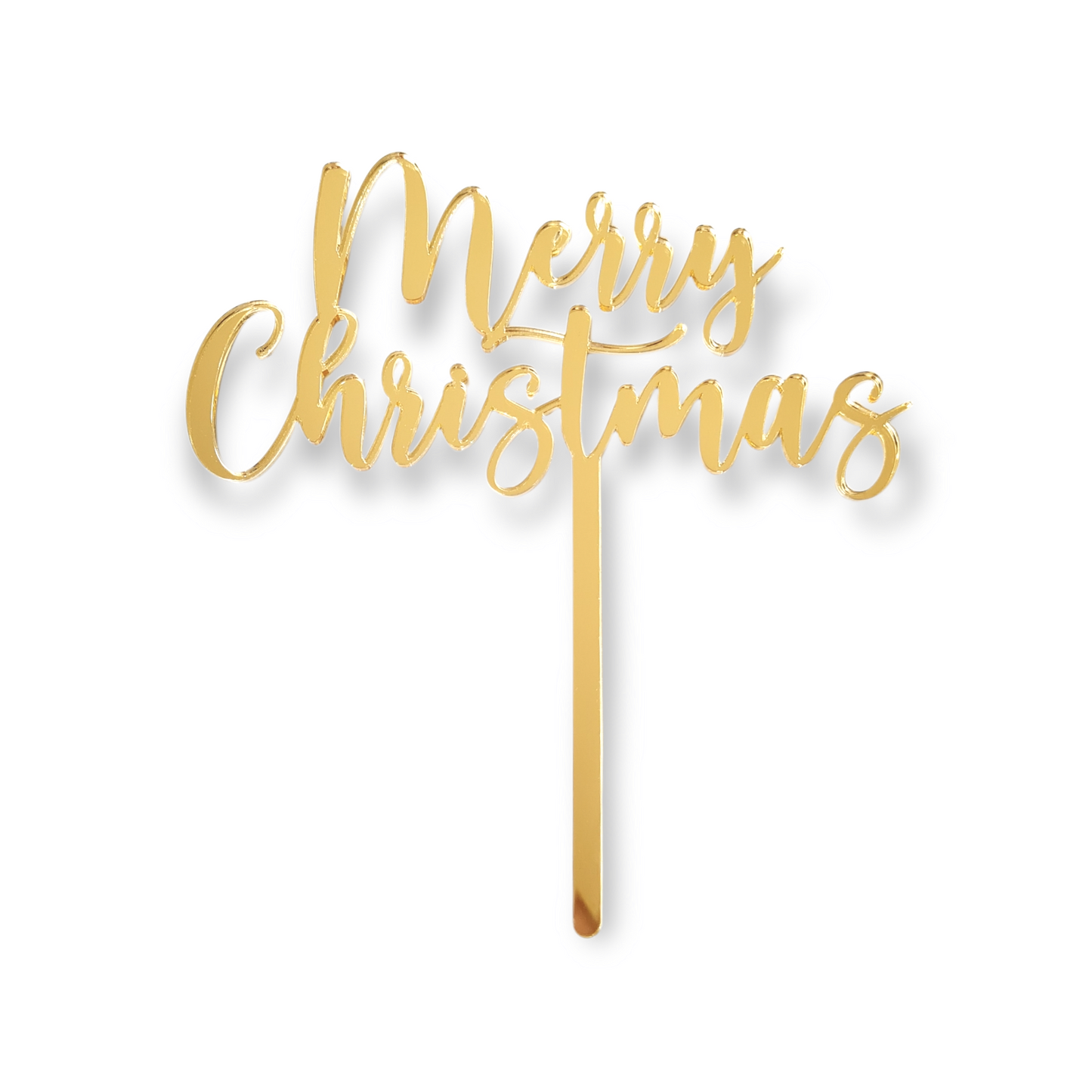 Merry Christmas Acrylic Cake Topper
