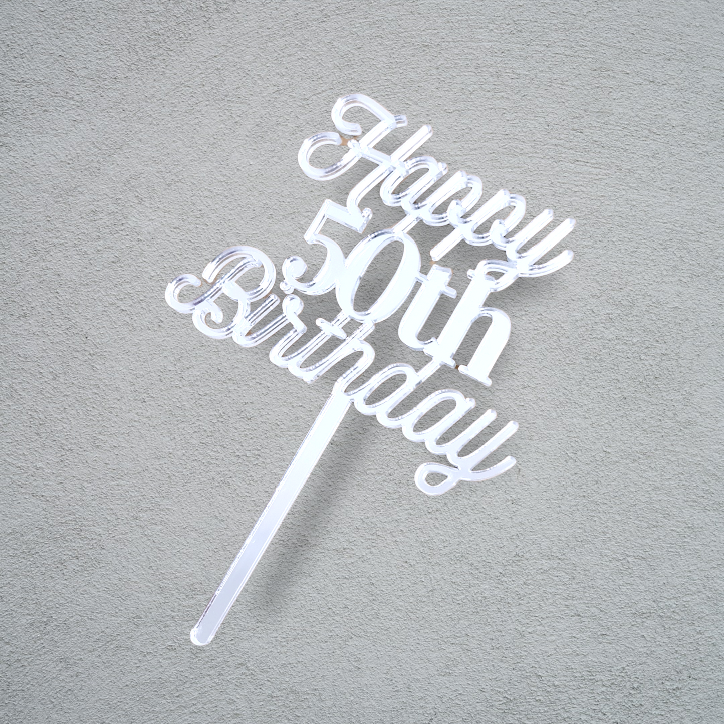 Happy 50th Birthday - Tiny Topper