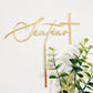 Name with Cross Cake Topper