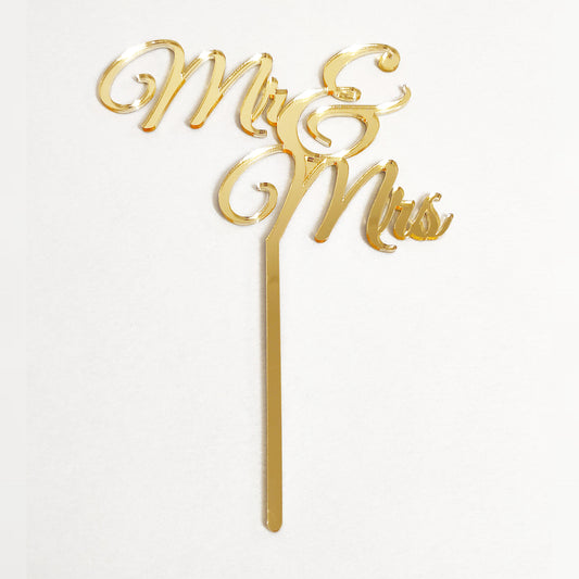 Mr & Mrs - Cake Topper