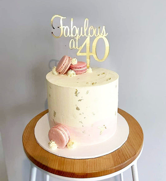 Fabulous at 40 Cake Topper