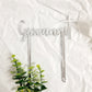 Name with Cross Cake Topper
